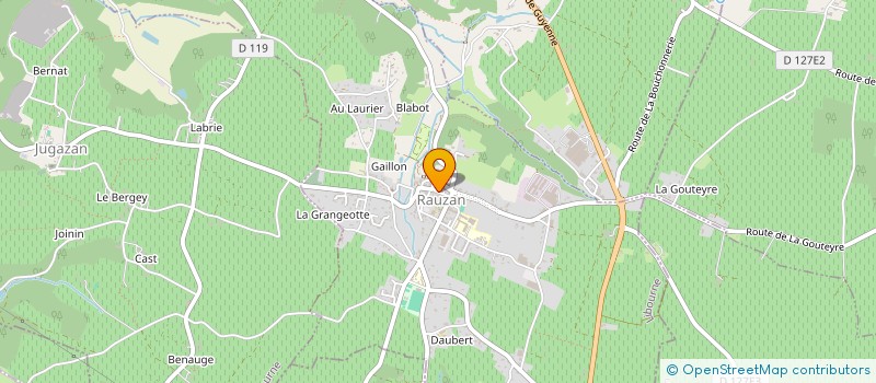 localisation de l'entreprise STG  RAUZAN