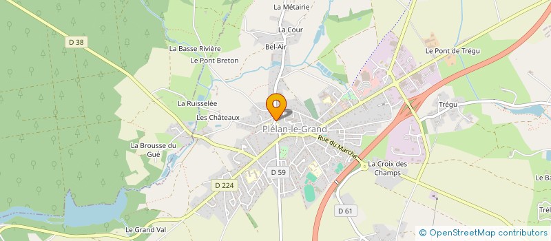 localisation de l'entreprise STG  PLELAN-LE-GRAND