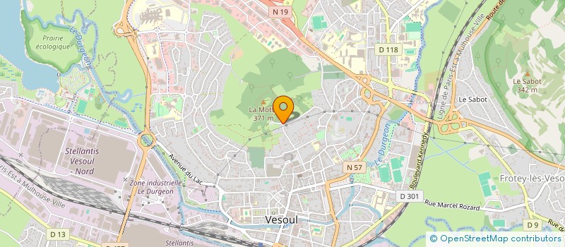 localisation de l'entreprise STG à VESOUL
