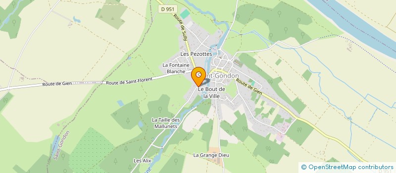 localisation de l'entreprise STG-CW à SAINT-GONDON