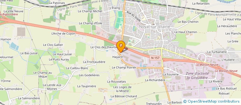 localisation de l'entreprise STG FRIGORIFIQUE à NOYAL-SUR-VILAINE