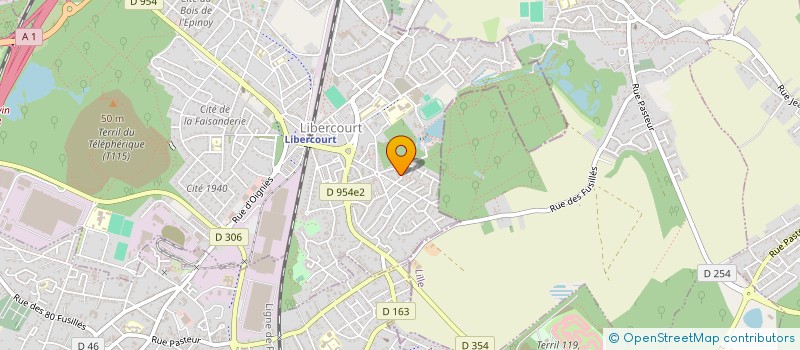 localisation de l'entreprise STG LILLE à LIBERCOURT