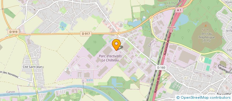 localisation de l'entreprise STG LILLE LOGISTIQUE à CARVIN