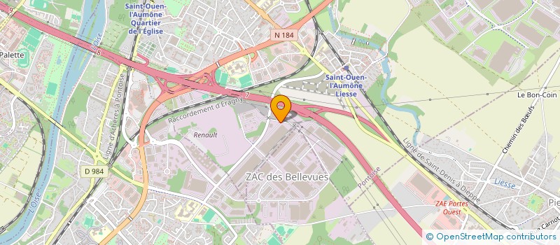 localisation de l'entreprise STG PARIS LOGISTIQUE à SAINT-OUEN-L'AUMONE
