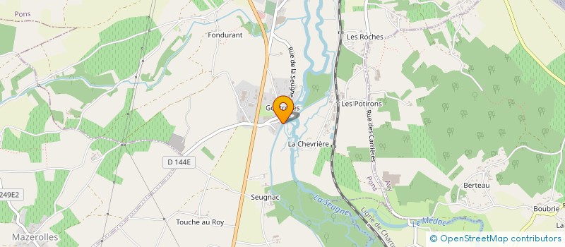 localisation de l'entreprise STG PONS à PONS