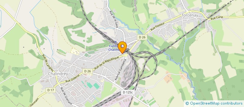 localisation de l'entreprise STG RAIL à CHALINDREY