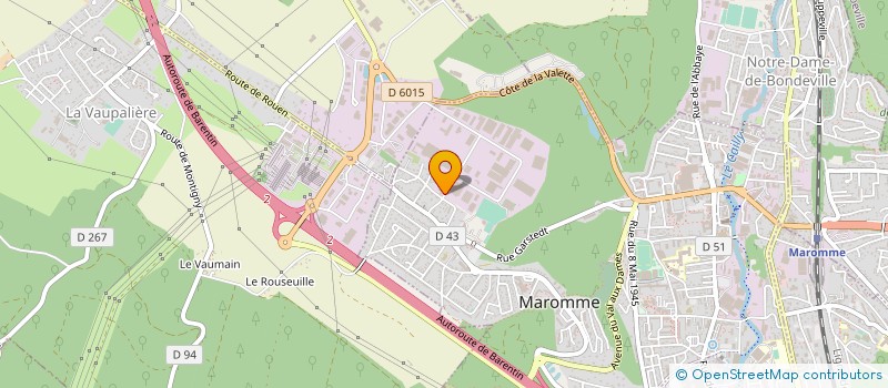 localisation de l'entreprise STG ROUEN à MAROMME