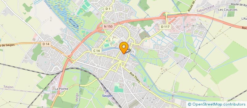 localisation de l'entreprise STG17 à SAUJON