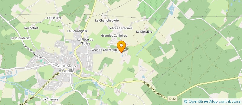 localisation de l'entreprise STGA à SAINT MARS D'OUTILLE