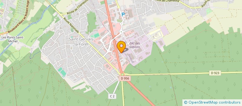 localisation de l'entreprise STGER à SAINT-GERVAIS-LA-FORET