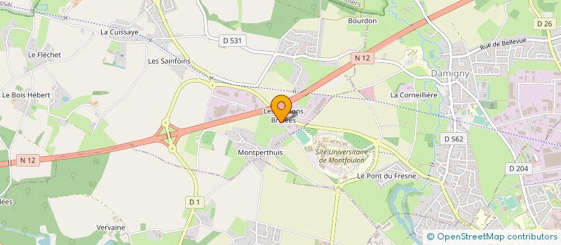 localisation de l'entreprise STGF 72 à LONRAI