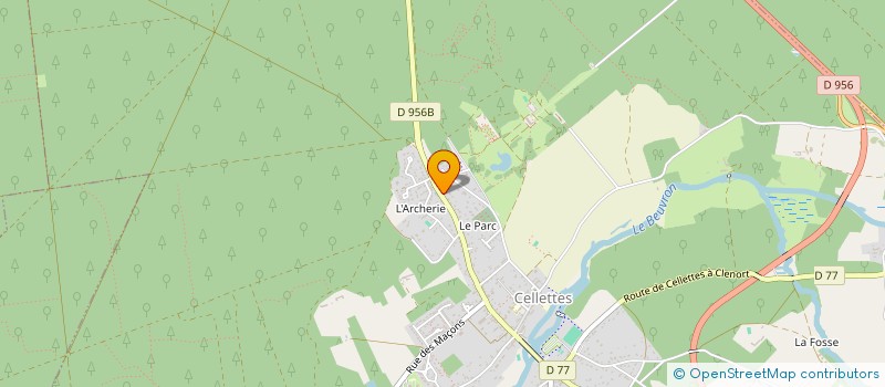 localisation de l'entreprise STGROUP à CELLETTES