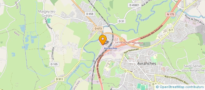 localisation de l'entreprise STGS  AVRANCHES