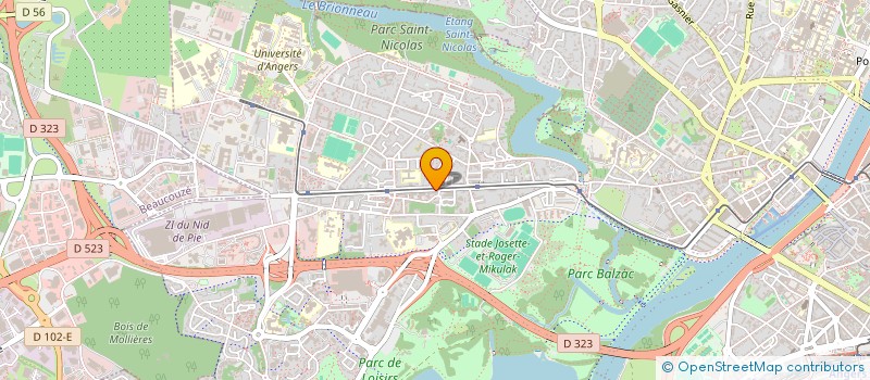 localisation de l'entreprise STH à ANGERS