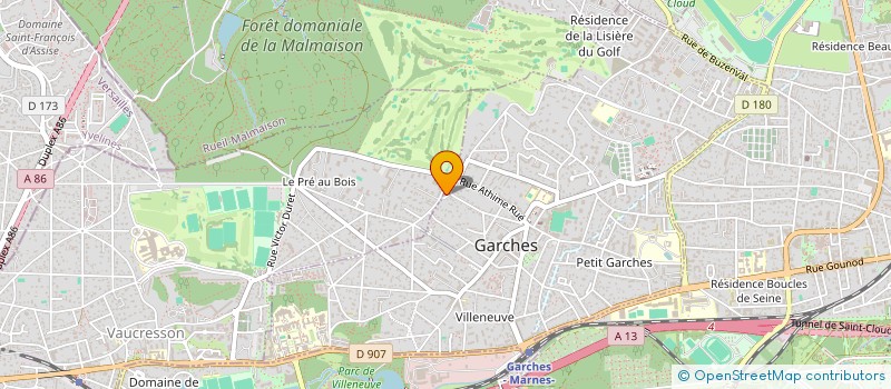 localisation de l'entreprise STHAN à GARCHES