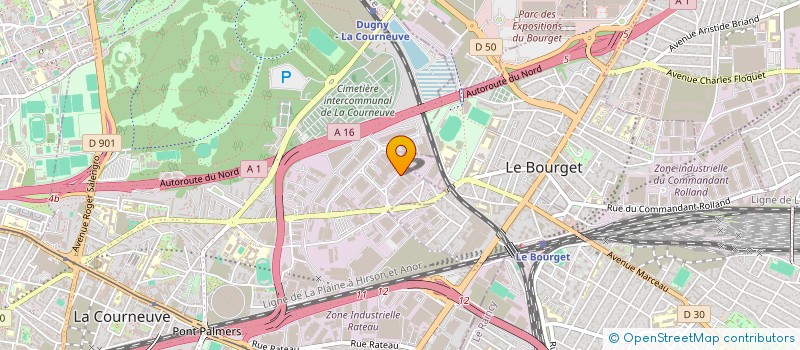 localisation de l'entreprise STI à LA COURNEUVE