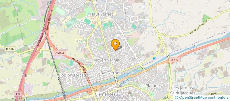 localisation de l'entreprise STI  PERPIGNAN