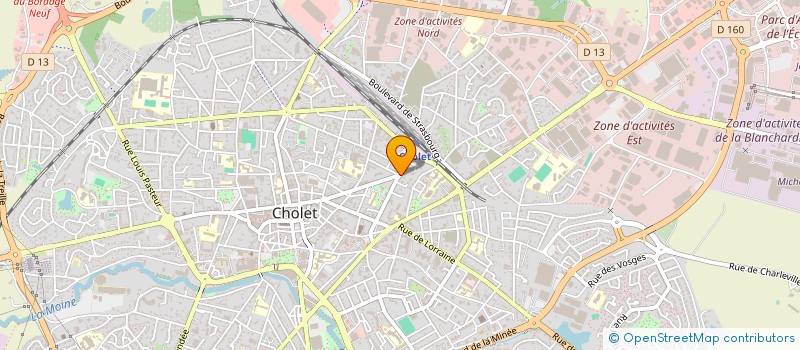 localisation de l'entreprise STI à CHOLET