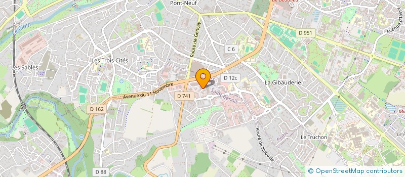 localisation de l'entreprise STI 86 à SAINT-BENOIT