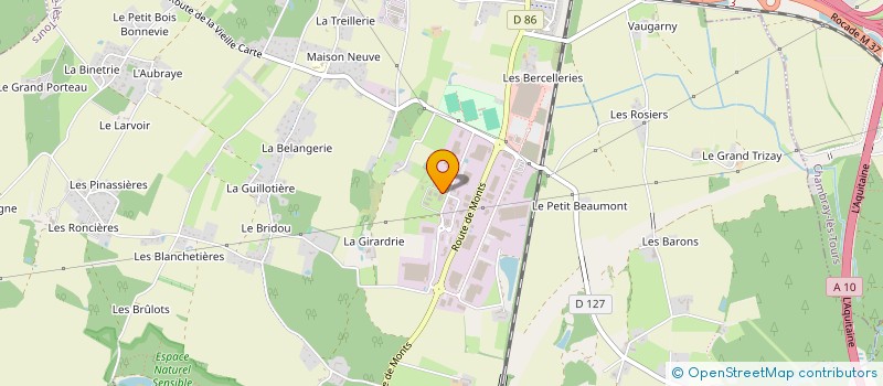 localisation de l'entreprise STI PROMOTION à JOUE-LES-TOURS