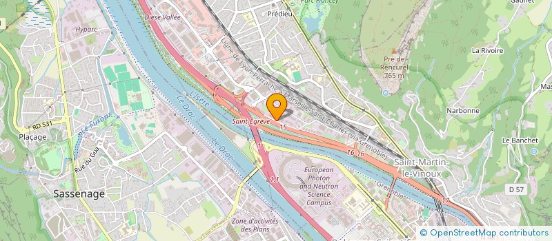 localisation de l'entreprise STI TRANSPORTS ET LOGISTIQUE  SAINT-MARTIN-LE-VINOUX