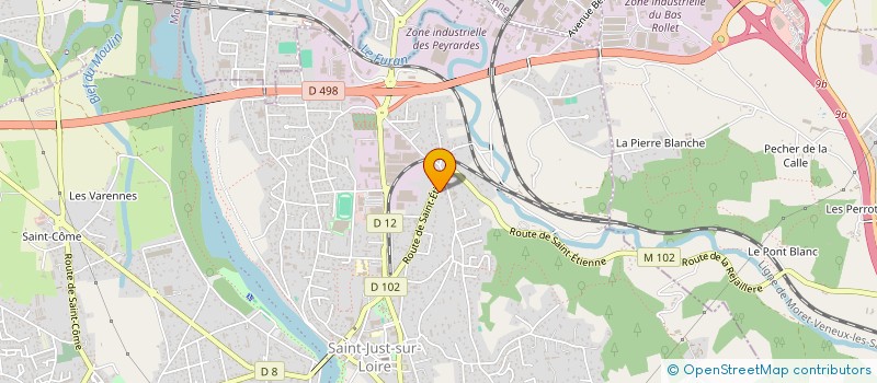 localisation de l'entreprise STI2M  SAINT-JUST-SAINT-RAMBERT