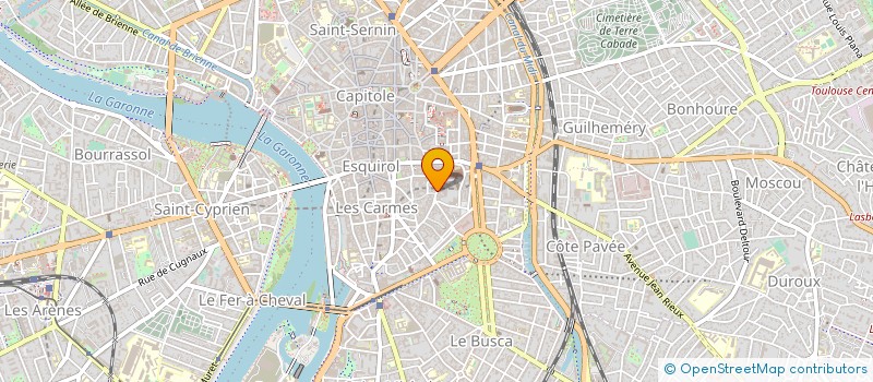 localisation de l'entreprise STIBAT (SOCIETE DE TRAVAUX ET D'INGENIERIE DU BATIMENT) à TOULOUSE