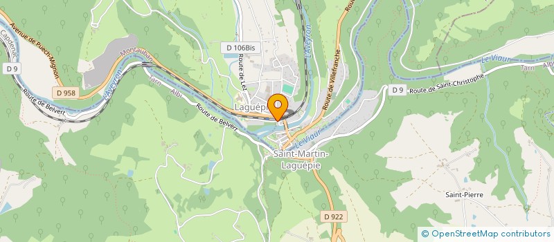 localisation de l'entreprise STIBINE à LAGUEPIE