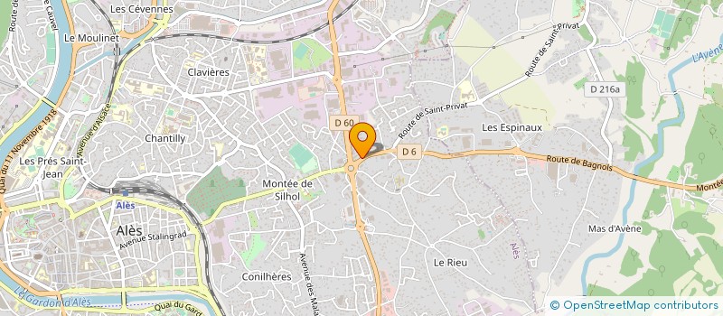 localisation de l'entreprise STIC DISTRIBUTION à ALES