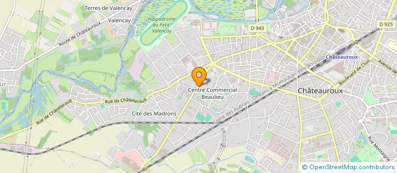 localisation de l'entreprise STICAM à CHATEAUROUX