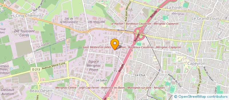localisation de l'entreprise STICKER FRANCE à MERIGNAC