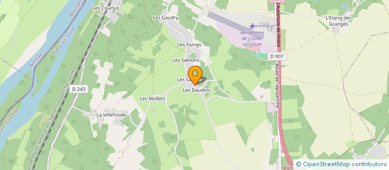 localisation de l'entreprise STIDON à COSNE-COURS-SUR-LOIRE
