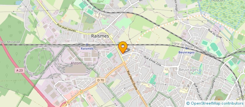 localisation de l'entreprise STIEVENART DAYEZ BELLU à RAISMES
