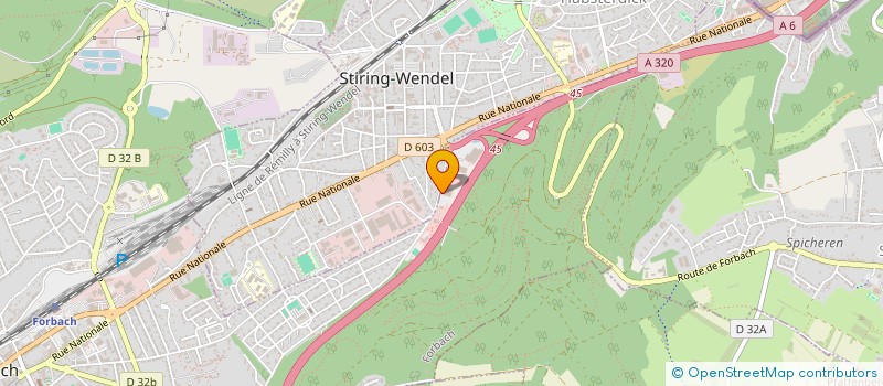 localisation de l'entreprise STIFOR  FORBACH