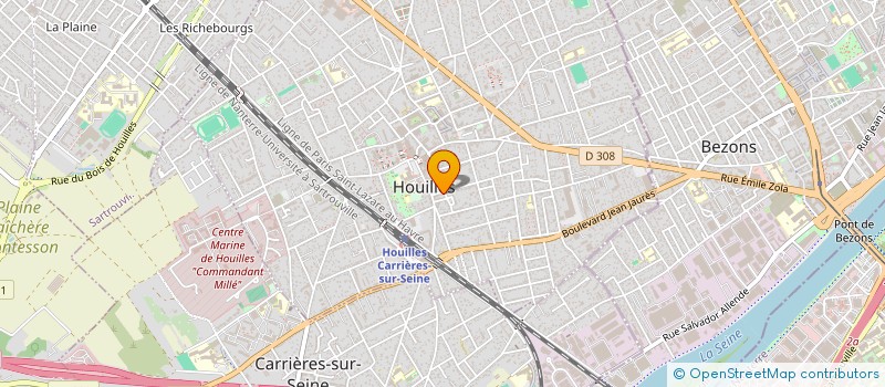 localisation de l'entreprise STIG LES COMPAGNONS DU CONFORT  HOUILLES