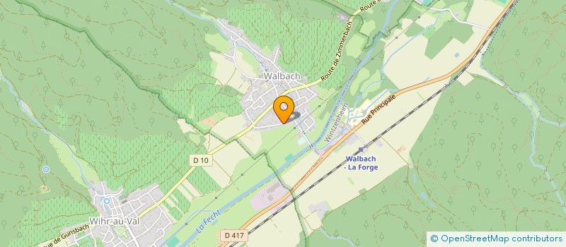 localisation de l'entreprise STIHLE FRERES à WIHR-AU-VAL