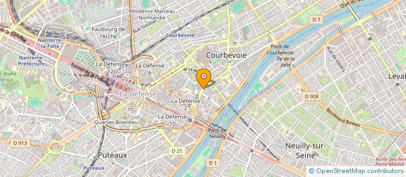 localisation de l'entreprise STIK AND CO à COURBEVOIE
