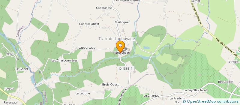 localisation de l'entreprise STIL  TIZAC-DE-LAPOUYADE