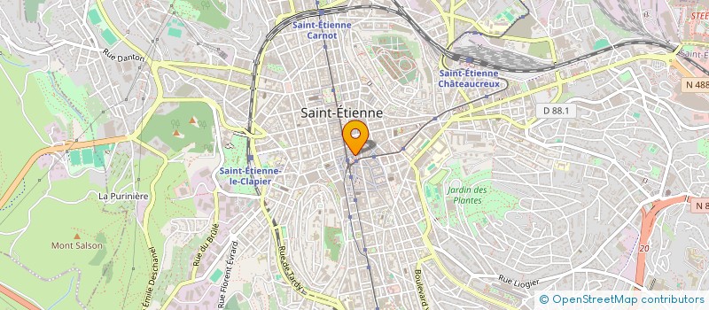 localisation de l'entreprise STIM à SAINT-ETIENNE