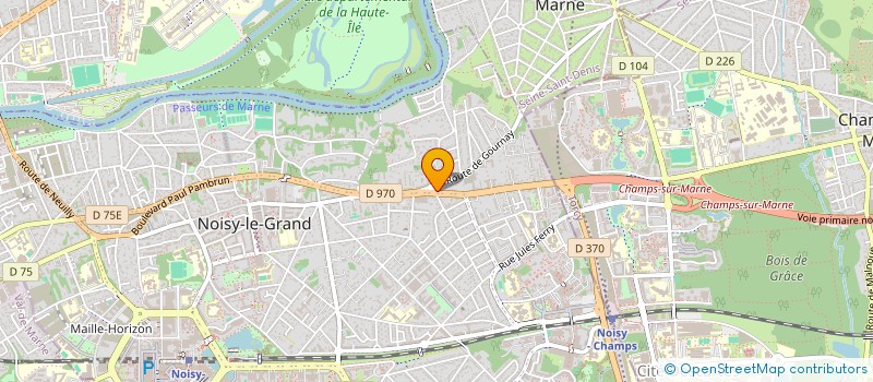 localisation de l'entreprise STIM PIZZA CLUB à NOISY-LE-GRAND