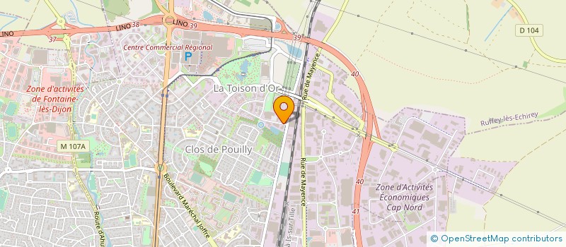 localisation de l'entreprise STIMACTIV à DIJON
