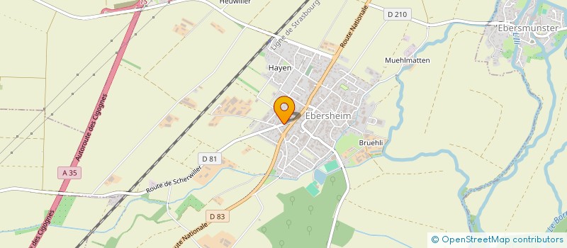 localisation de l'entreprise STIMAD  EBERSHEIM