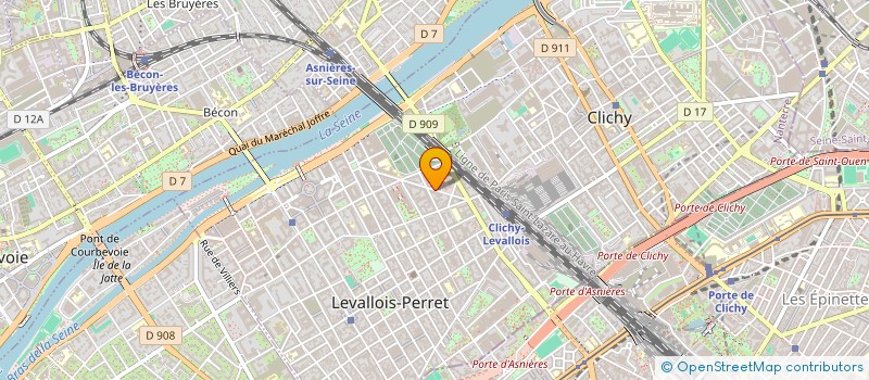 localisation de l'entreprise STIMLAN à LEVALLOIS-PERRET