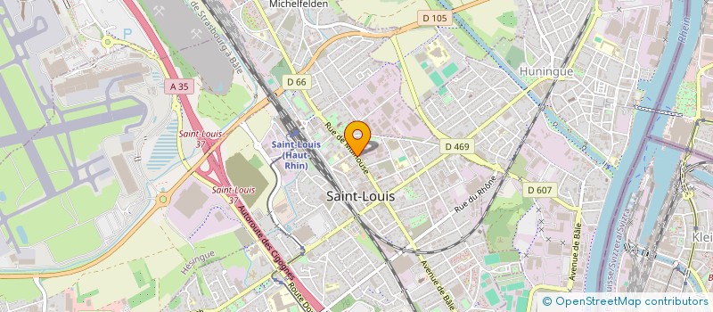 localisation de l'entreprise STIMPFLING à SAINT-LOUIS
