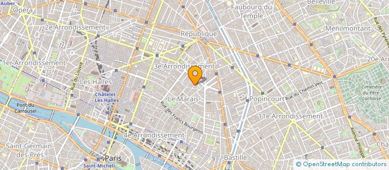 localisation de l'entreprise STINA à PARIS