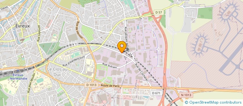 localisation de l'entreprise STINC SOCIETE DE TUYAUTERIE INDUSTRIELLE NORMANDE CLIM à EVREUX