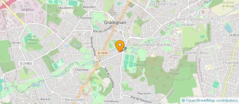 localisation de l'entreprise STINCO  GRADIGNAN