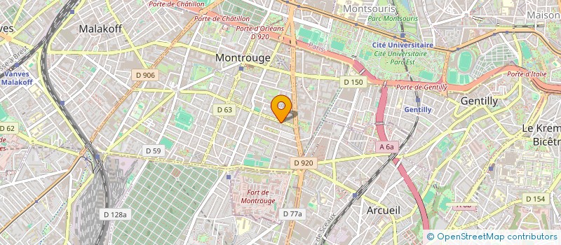 localisation de l'entreprise STINGER  MONTROUGE