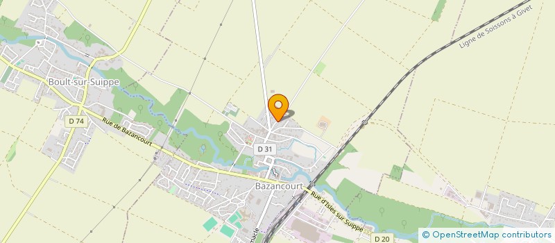 localisation de l'entreprise STINKY DOG  BAZANCOURT