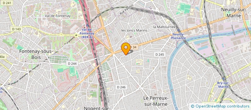 localisation de l'entreprise STIPELEC à FONTENAY-SOUS-BOIS